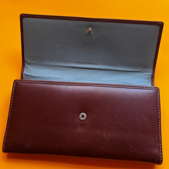 Coach Vintage Brown Leather Trifold Ladies Wallet - Picture 4 of 7